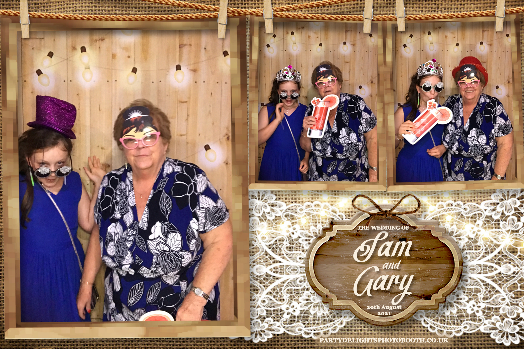 Sam & Gary's Wedding | View more photos from the event at gallery.partydelightsphotobooth.co.uk/u/PartyDelightsPhotoBooth/Sam-Garys-Wedding