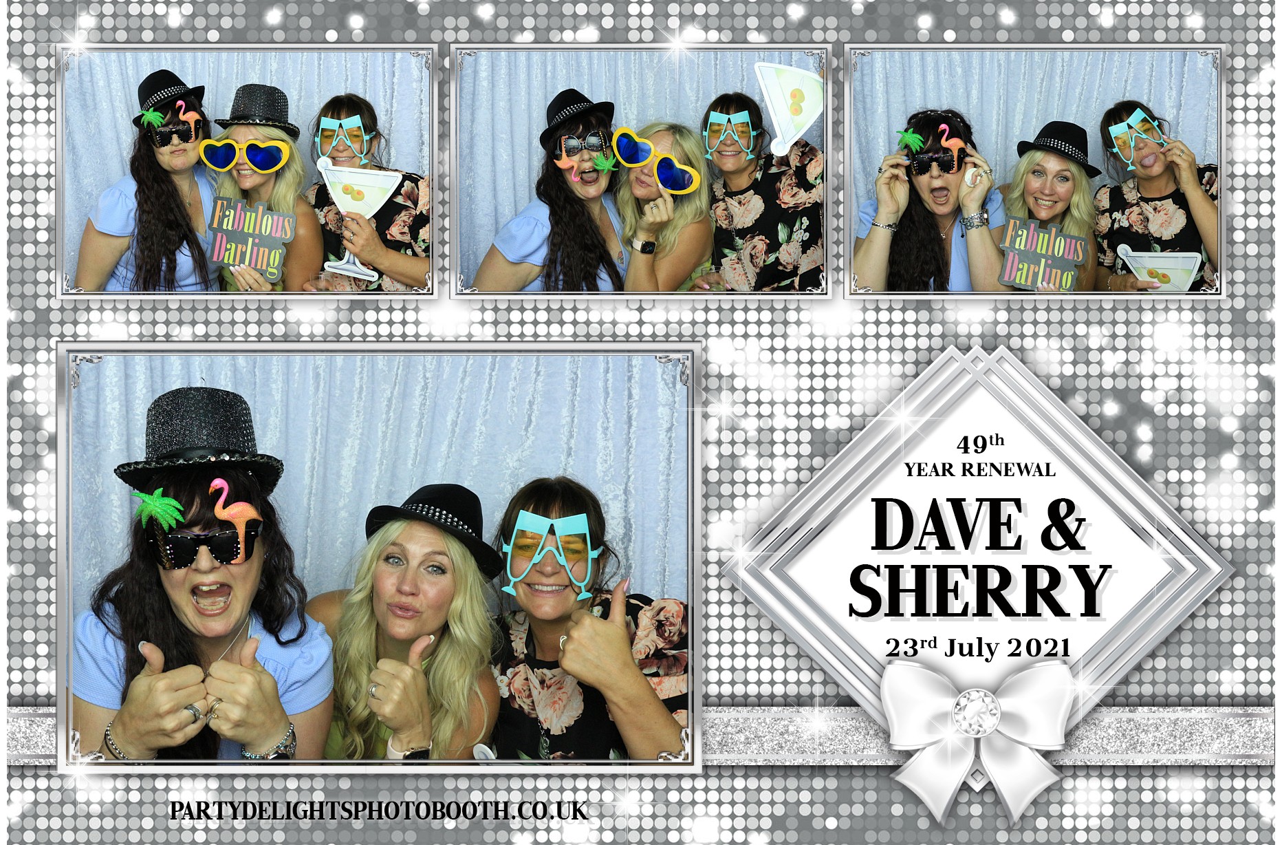 Sherry & Dave's Vow Renewal | View more photos from the event at gallery.partydelightsphotobooth.co.uk/u/PartyDelightsPhotoBooth/Sherry-Daves-Vow-Renewal