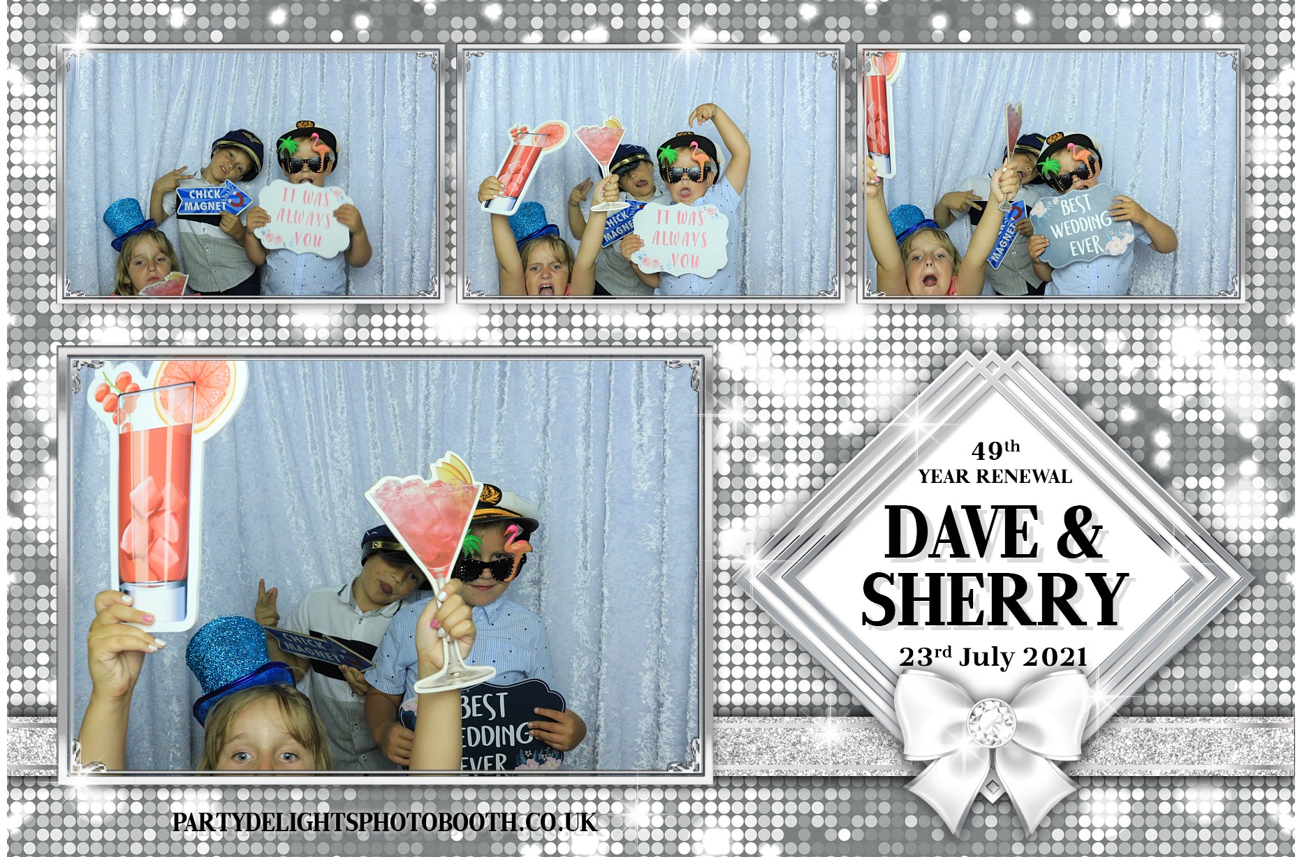 Sherry & Dave's Vow Renewal | View more photos from the event at gallery.partydelightsphotobooth.co.uk/u/PartyDelightsPhotoBooth/Sherry-Daves-Vow-Renewal