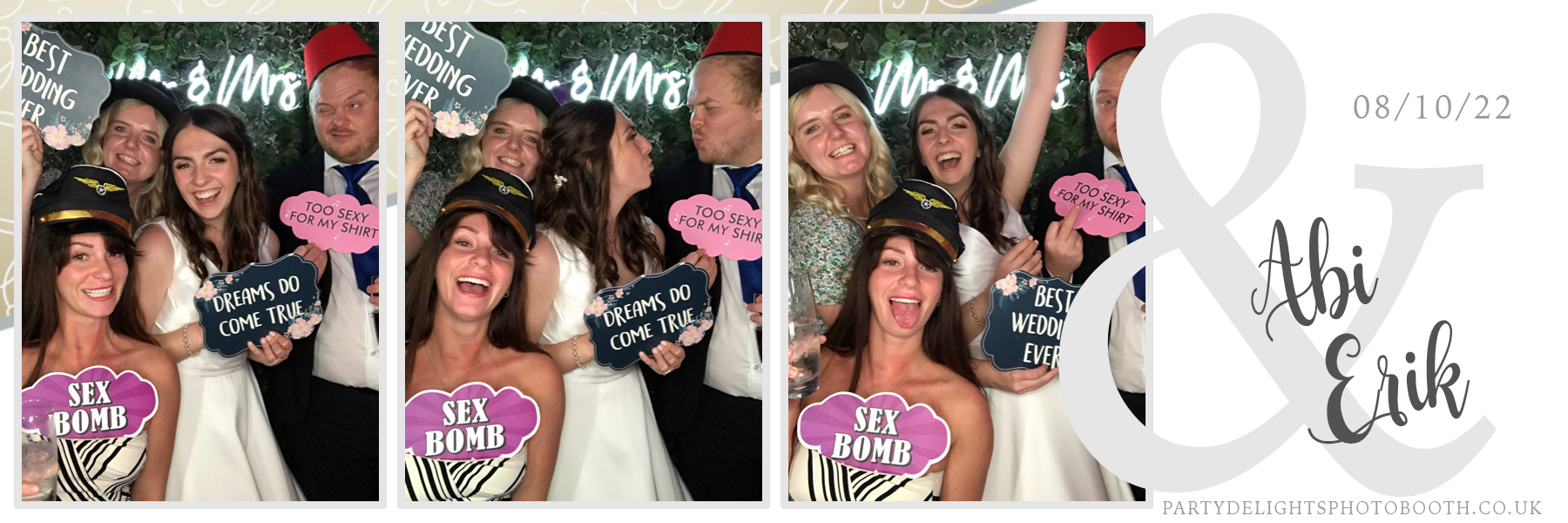 Abi and Erik's Wedding | View more photos from the event at gallery.partydelightsphotobooth.co.uk/u/PartyDelightsPhotoBooth/Abi-and-Eriks-Wedding