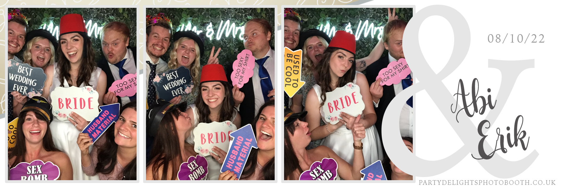 Abi and Erik's Wedding | View more photos from the event at gallery.partydelightsphotobooth.co.uk/u/PartyDelightsPhotoBooth/Abi-and-Eriks-Wedding