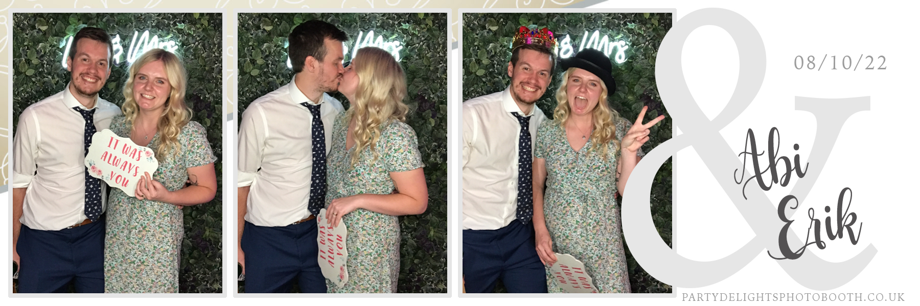 Abi and Erik's Wedding | View more photos from the event at gallery.partydelightsphotobooth.co.uk/u/PartyDelightsPhotoBooth/Abi-and-Eriks-Wedding