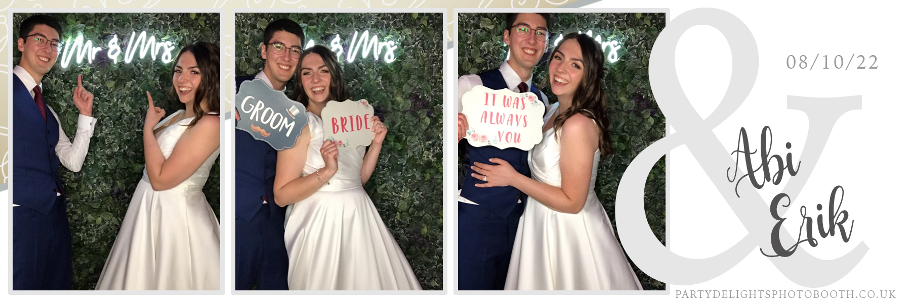 Abi and Erik's Wedding | View more photos from the event at gallery.partydelightsphotobooth.co.uk/u/PartyDelightsPhotoBooth/Abi-and-Eriks-Wedding