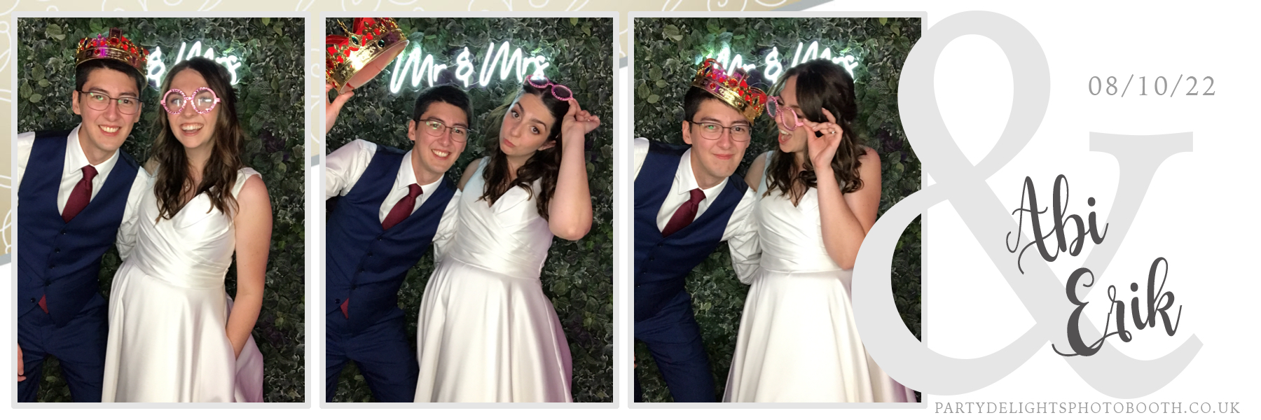 Abi and Erik's Wedding | View more photos from the event at gallery.partydelightsphotobooth.co.uk/u/PartyDelightsPhotoBooth/Abi-and-Eriks-Wedding