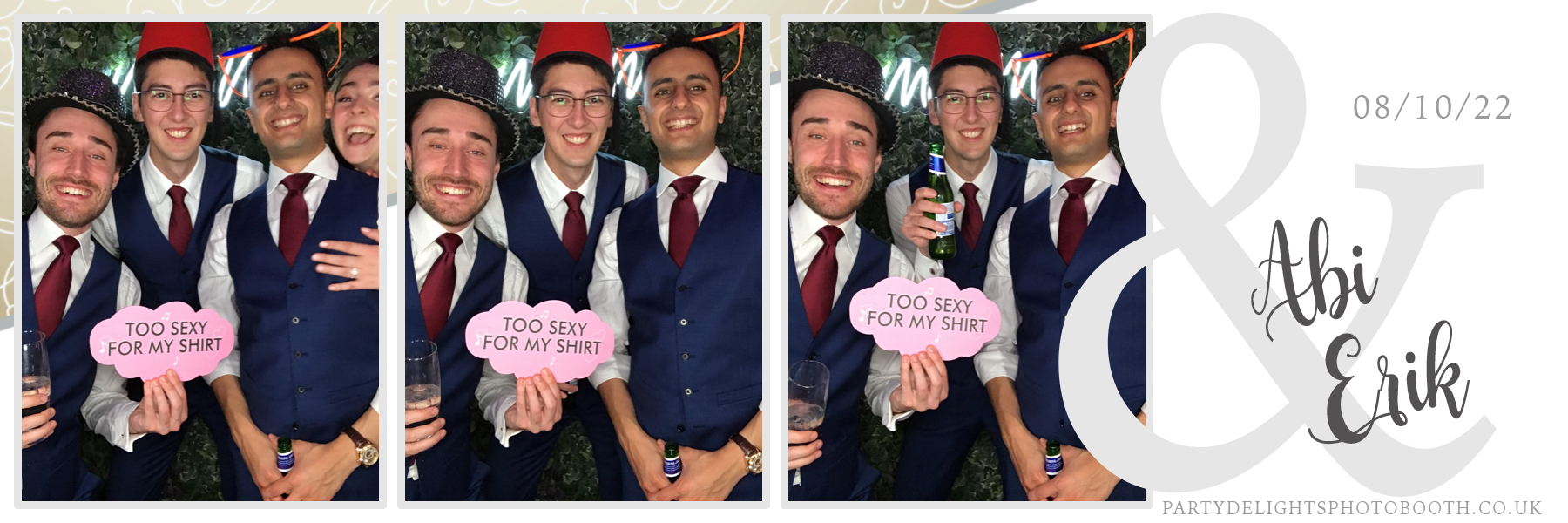 Abi and Erik's Wedding | View more photos from the event at gallery.partydelightsphotobooth.co.uk/u/PartyDelightsPhotoBooth/Abi-and-Eriks-Wedding
