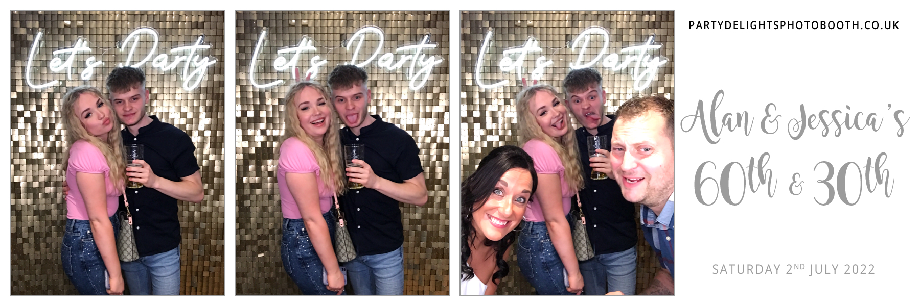 Alan’s 60th & Jessica’s 30th | View more photos from the event at gallery.partydelightsphotobooth.co.uk/u/PartyDelightsPhotoBooth/Alan’s-60th-Jessica’s-30th