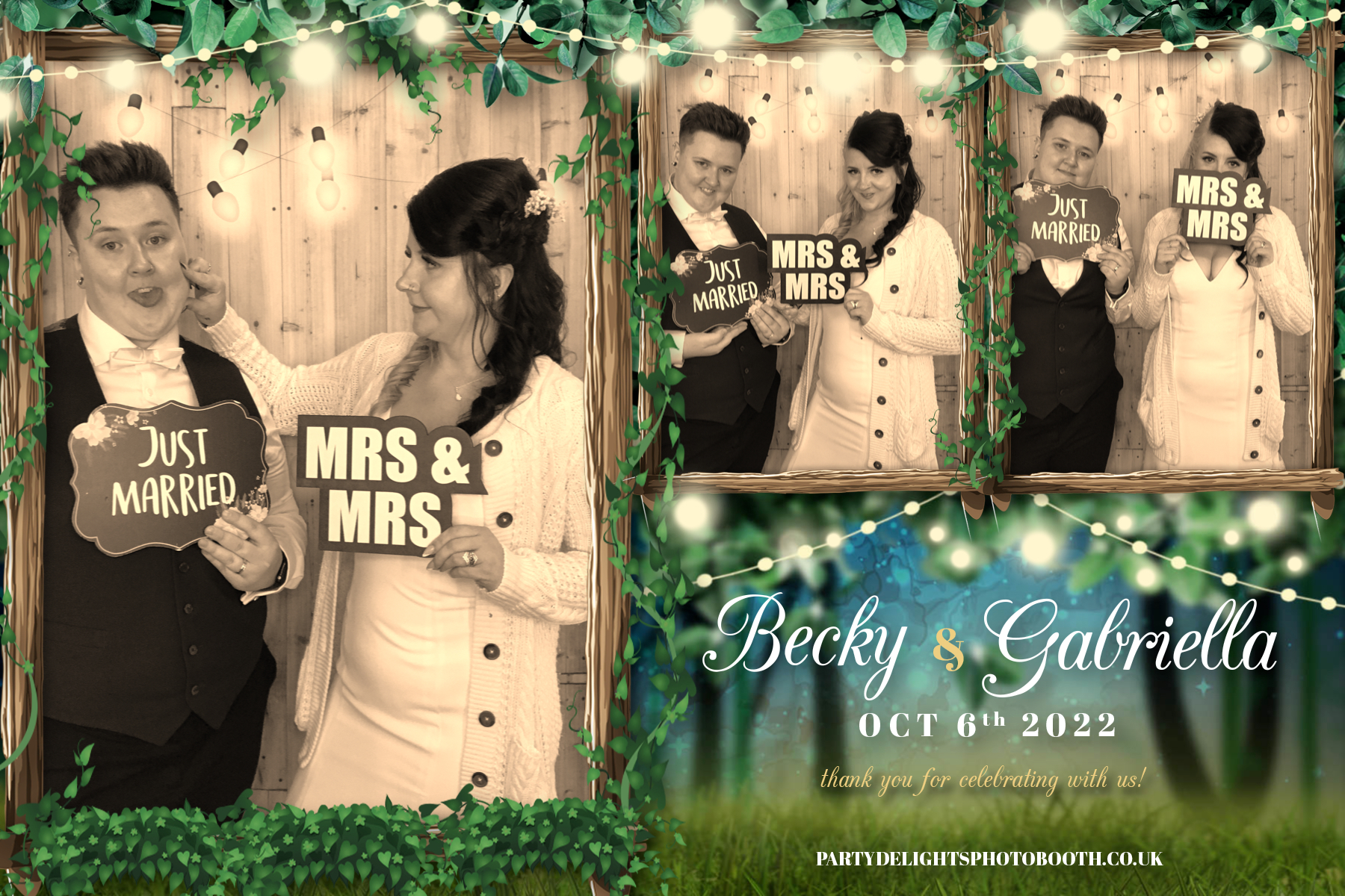 Becky & Gabriella’s Wedding | View more photos from the event at gallery.partydelightsphotobooth.co.uk/u/PartyDelightsPhotoBooth/Becky-Gabriella’s-Wedding