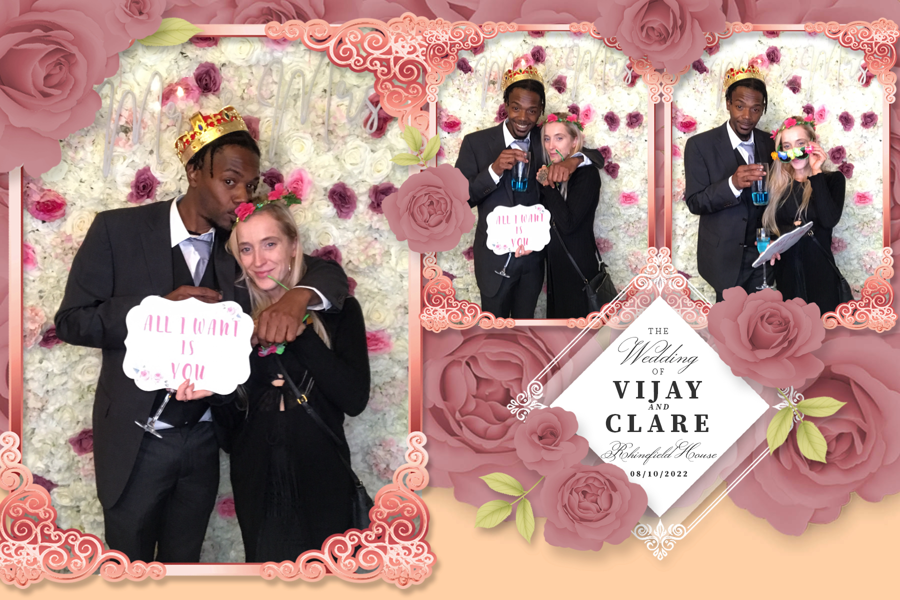 Clare & Vijay | View more photos from the event at gallery.partydelightsphotobooth.co.uk/u/PartyDelightsPhotoBooth/Clare-Vijay