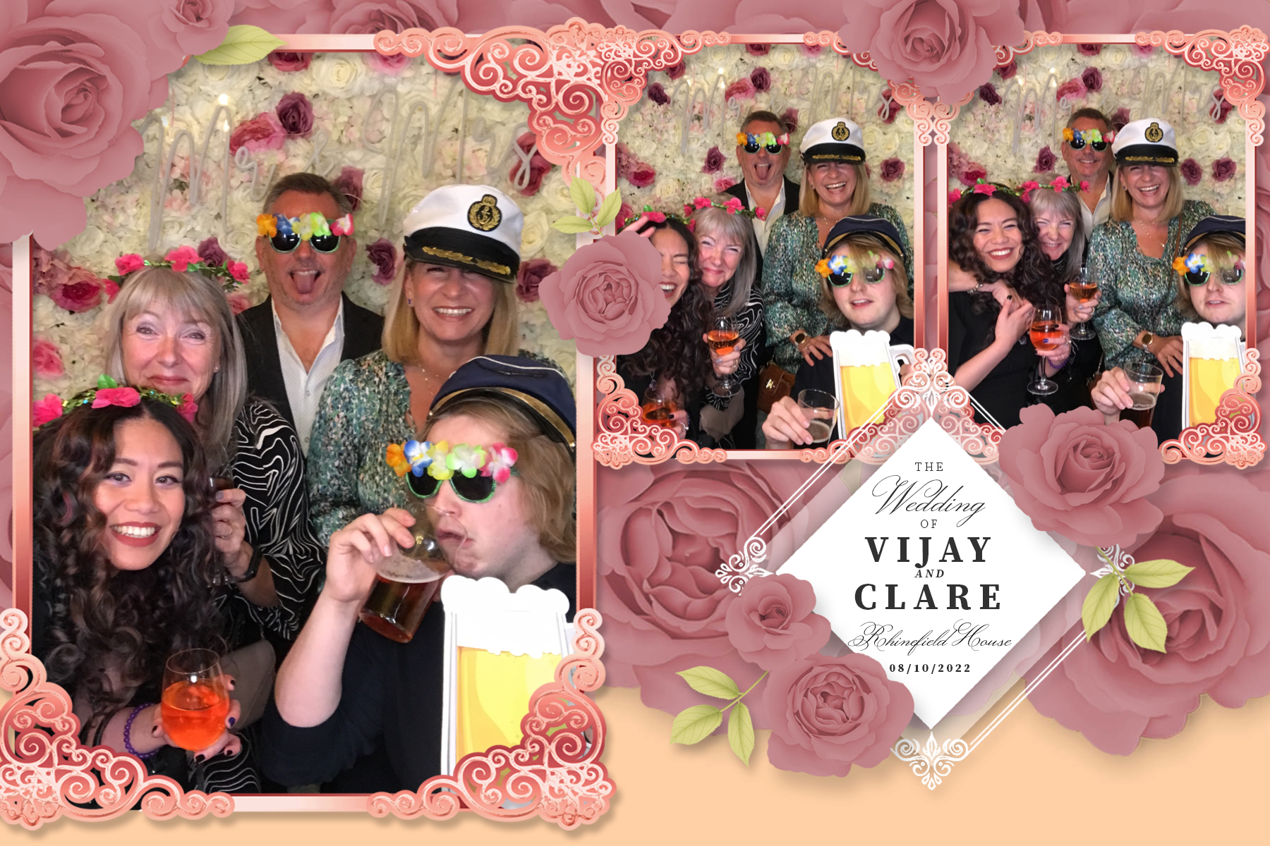 Clare & Vijay | View more photos from the event at gallery.partydelightsphotobooth.co.uk/u/PartyDelightsPhotoBooth/Clare-Vijay