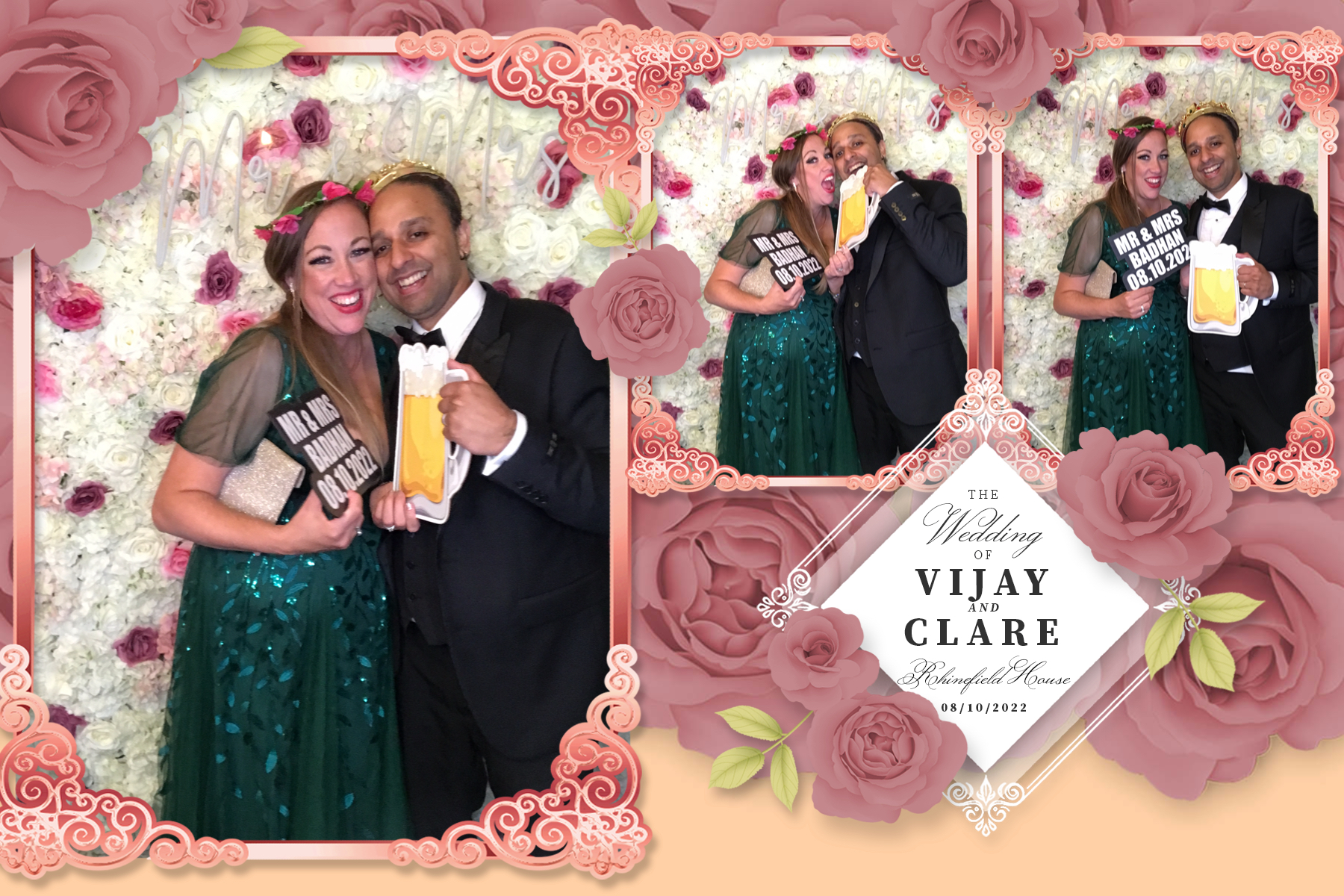 Clare & Vijay | View more photos from the event at gallery.partydelightsphotobooth.co.uk/u/PartyDelightsPhotoBooth/Clare-Vijay