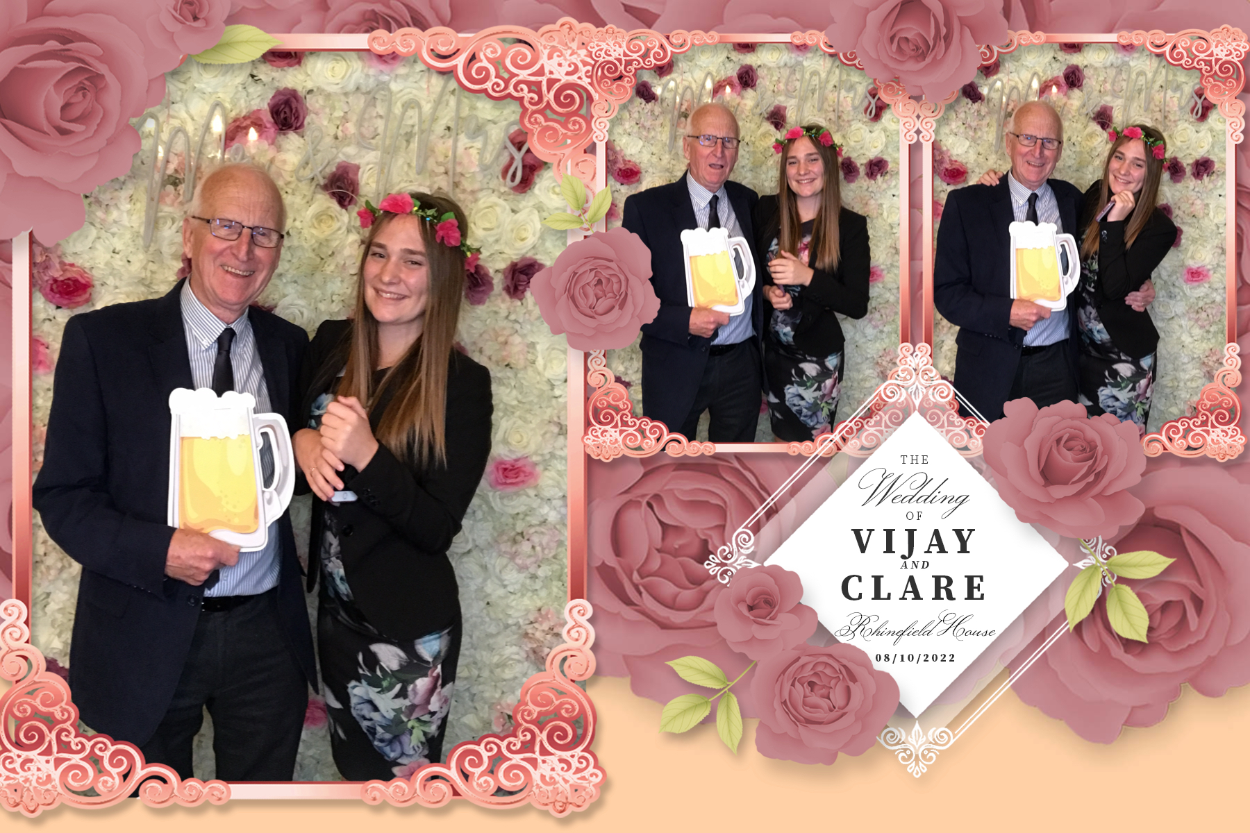 Clare & Vijay | View more photos from the event at gallery.partydelightsphotobooth.co.uk/u/PartyDelightsPhotoBooth/Clare-Vijay