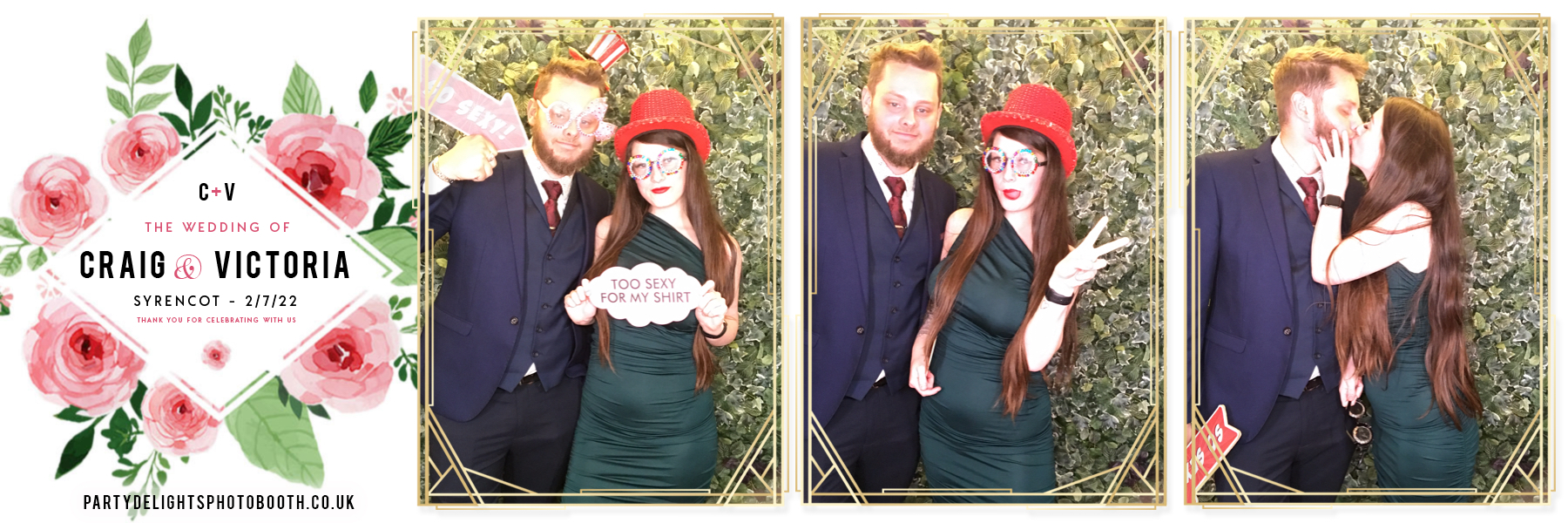 Craig and Vicki's wedding | View more photos from the event at gallery.partydelightsphotobooth.co.uk/u/PartyDelightsPhotoBooth/Craig-and-Vickis-wedding