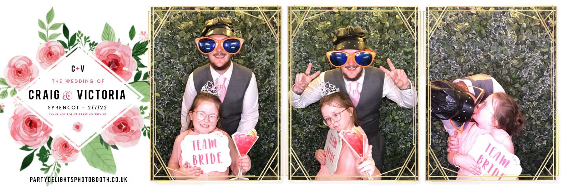 Craig and Vicki's wedding | View more photos from the event at gallery.partydelightsphotobooth.co.uk/u/PartyDelightsPhotoBooth/Craig-and-Vickis-wedding