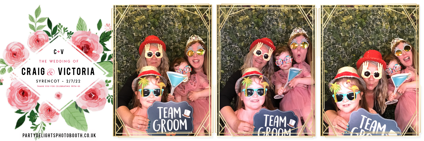 Craig and Vicki's wedding | View more photos from the event at gallery.partydelightsphotobooth.co.uk/u/PartyDelightsPhotoBooth/Craig-and-Vickis-wedding