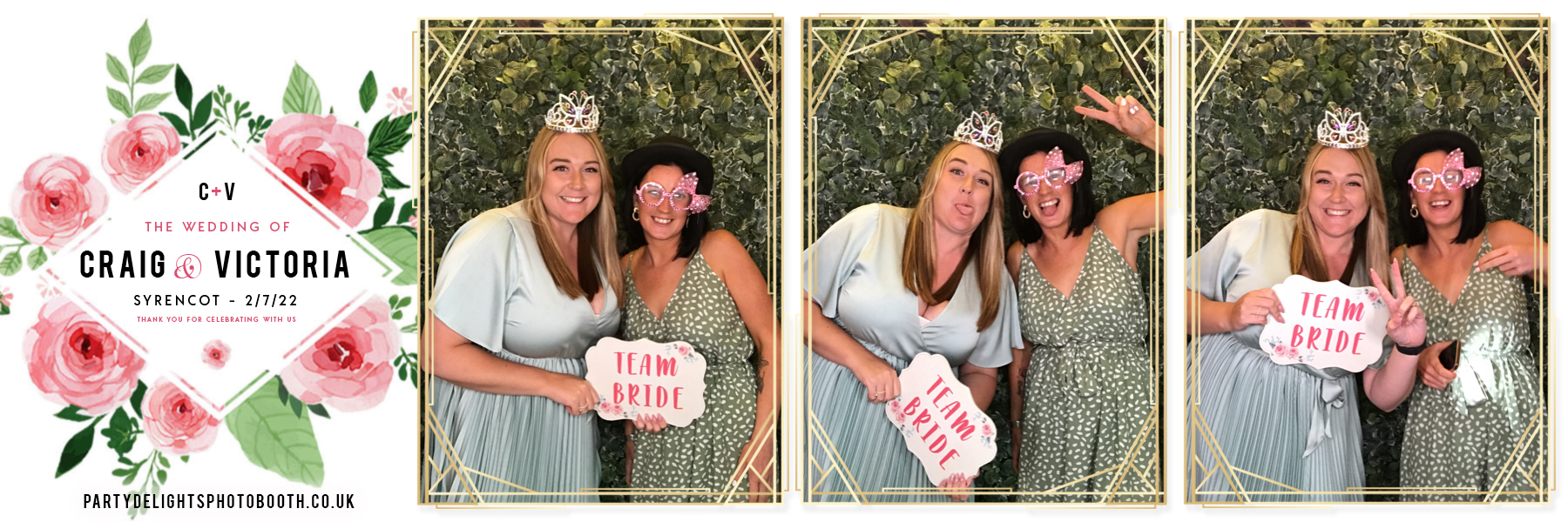 Craig and Vicki's wedding | View more photos from the event at gallery.partydelightsphotobooth.co.uk/u/PartyDelightsPhotoBooth/Craig-and-Vickis-wedding