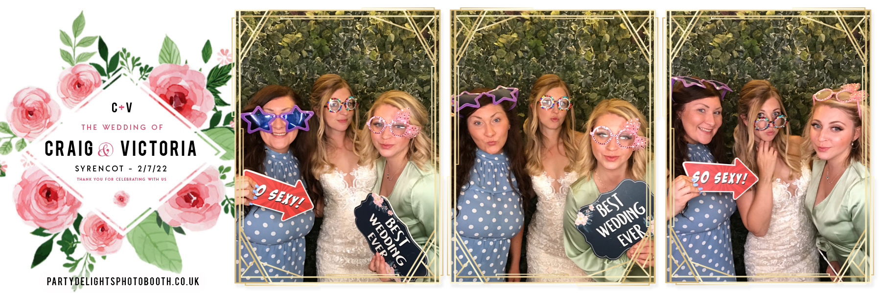 Craig and Vicki's wedding | View more photos from the event at gallery.partydelightsphotobooth.co.uk/u/PartyDelightsPhotoBooth/Craig-and-Vickis-wedding