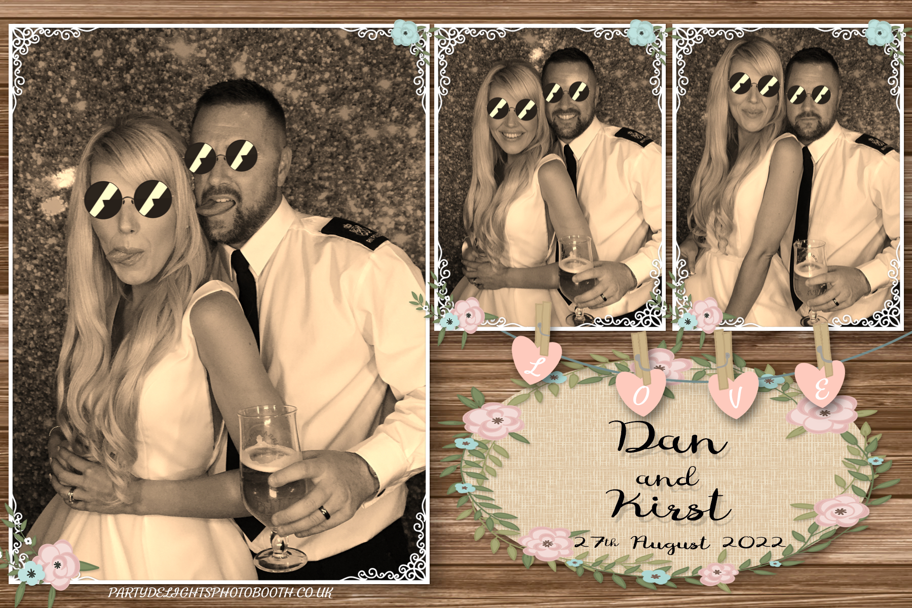 Dan and Kirst's Wedding | View more photos from the event at gallery.partydelightsphotobooth.co.uk/u/PartyDelightsPhotoBooth/Dan-and-Kirsts-Wedding