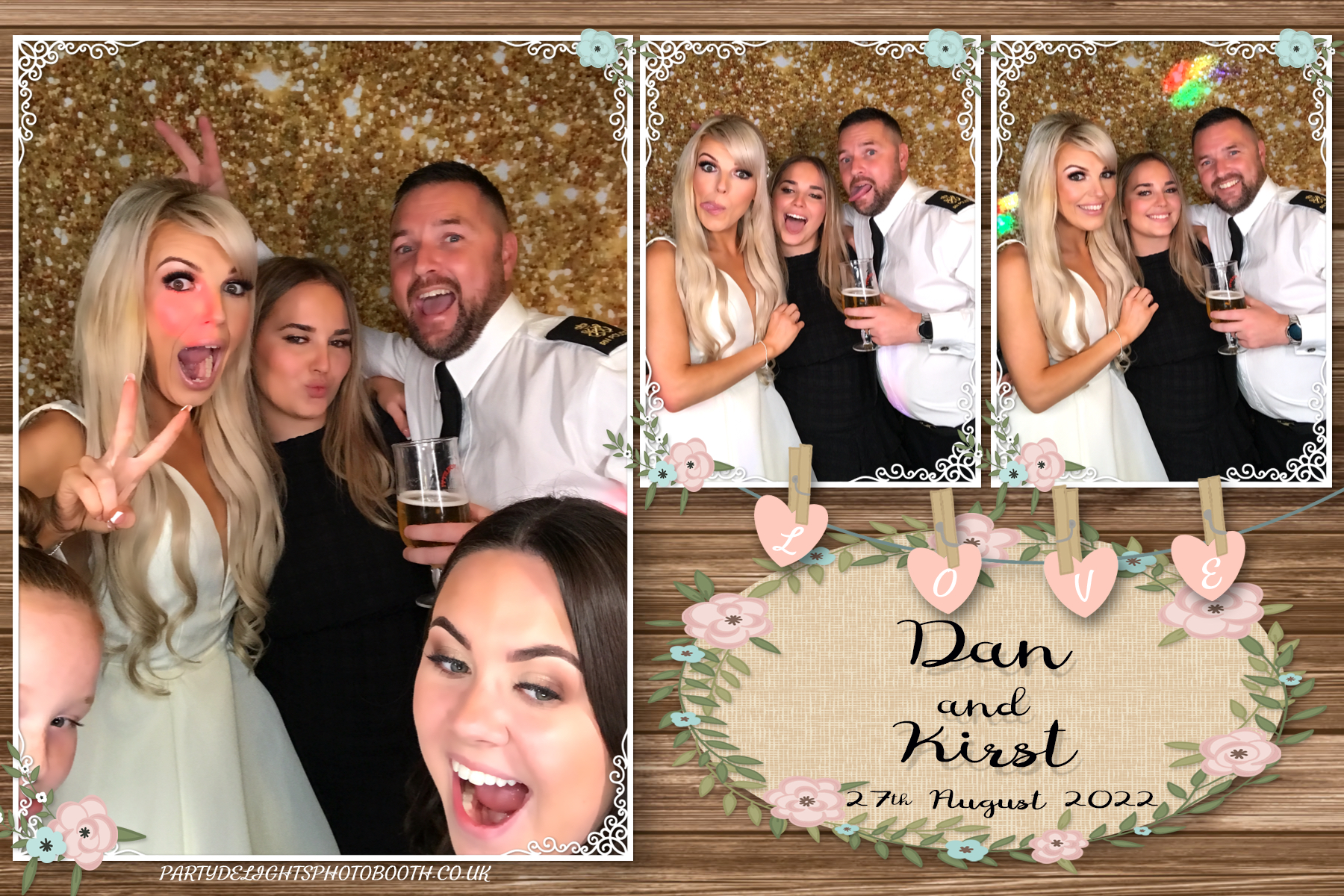 Dan and Kirst's Wedding | View more photos from the event at gallery.partydelightsphotobooth.co.uk/u/PartyDelightsPhotoBooth/Dan-and-Kirsts-Wedding