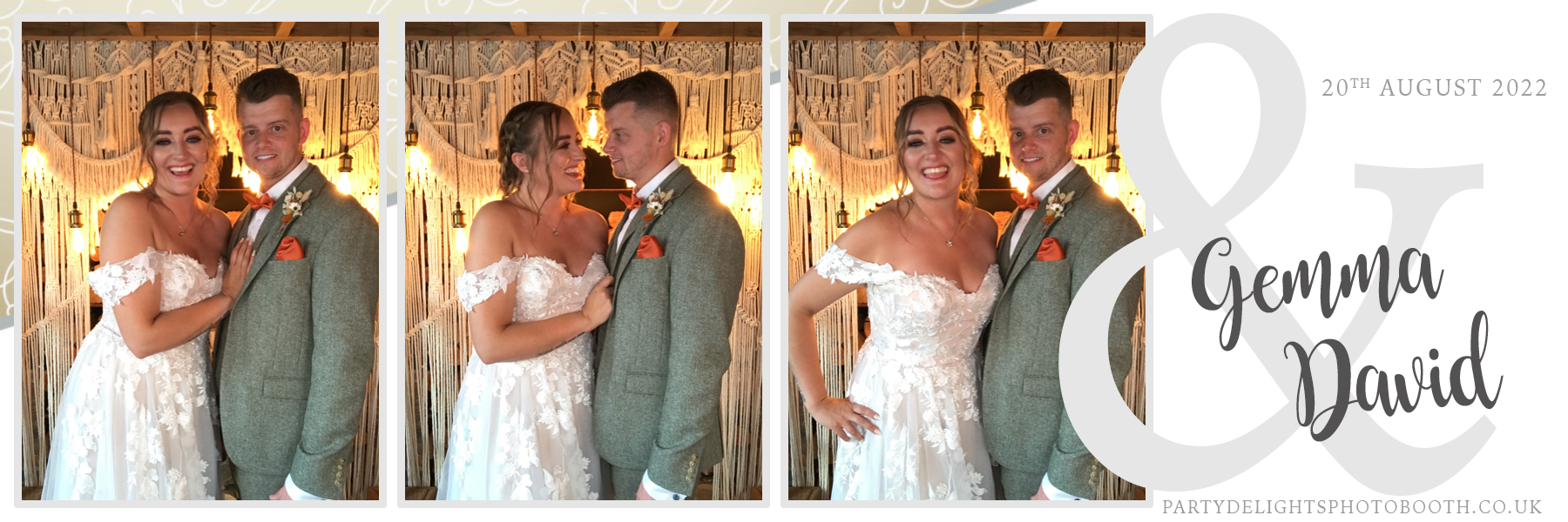 Gemma and David's Wedding | View more photos from the event at gallery.partydelightsphotobooth.co.uk/u/PartyDelightsPhotoBooth/Gemma-and-Davids-Wedding