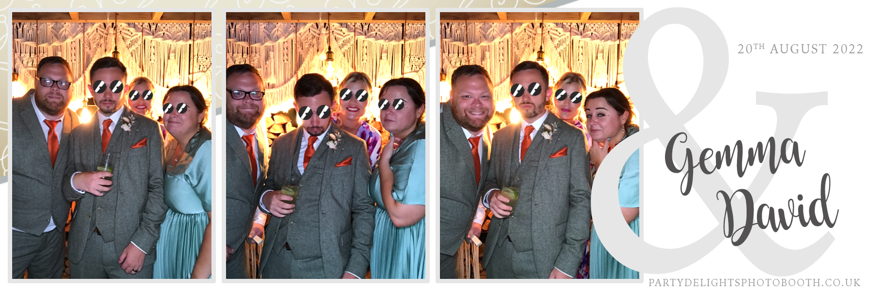 Gemma and David's Wedding | View more photos from the event at gallery.partydelightsphotobooth.co.uk/u/PartyDelightsPhotoBooth/Gemma-and-Davids-Wedding