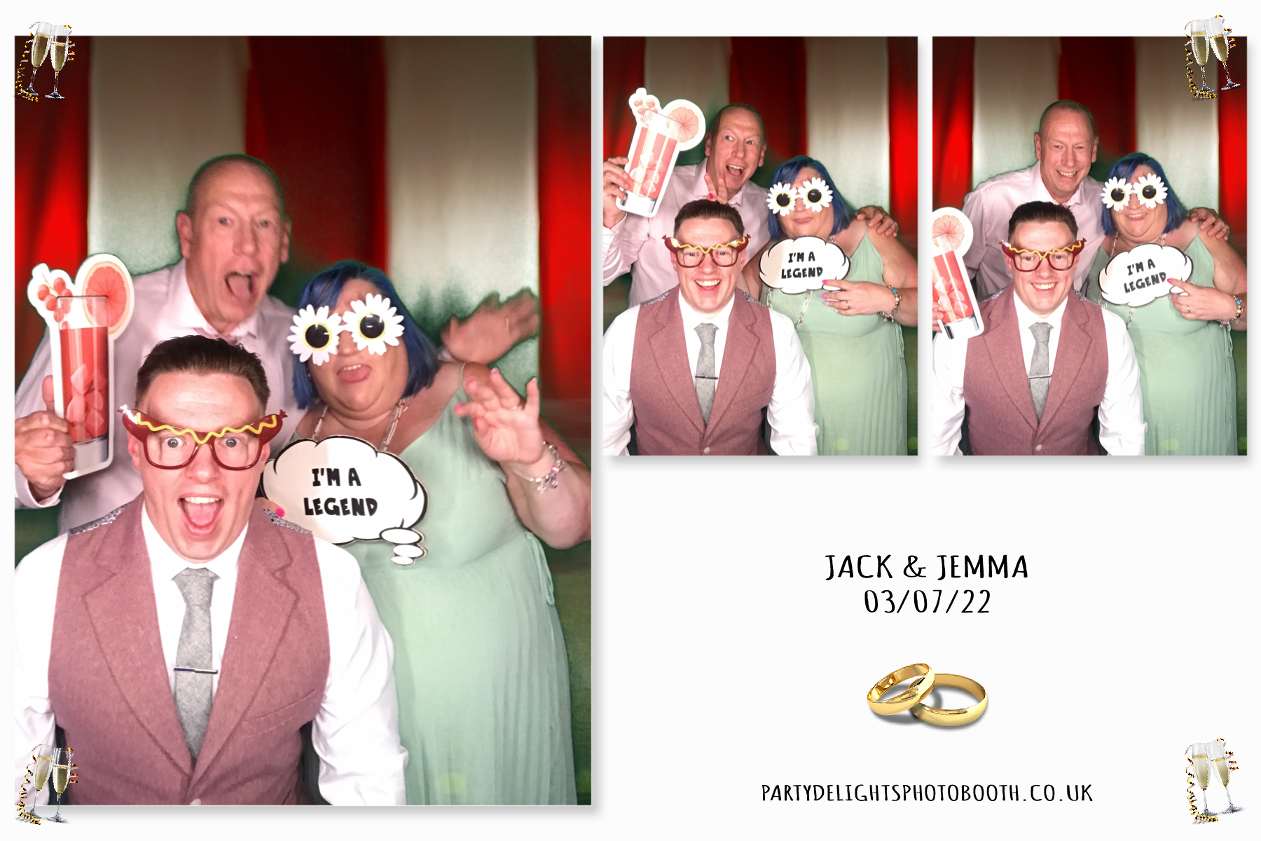 Jack & Jemma's Wedding | View more photos from the event at gallery.partydelightsphotobooth.co.uk/u/PartyDelightsPhotoBooth/Jack-Jemmas-Wedding