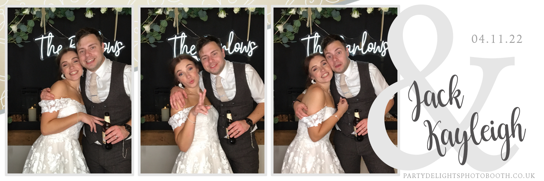 Jack and Kayleigh's Wedding | View more photos from the event at gallery.partydelightsphotobooth.co.uk/u/PartyDelightsPhotoBooth/Jack-and-Kayleighs-Wedding