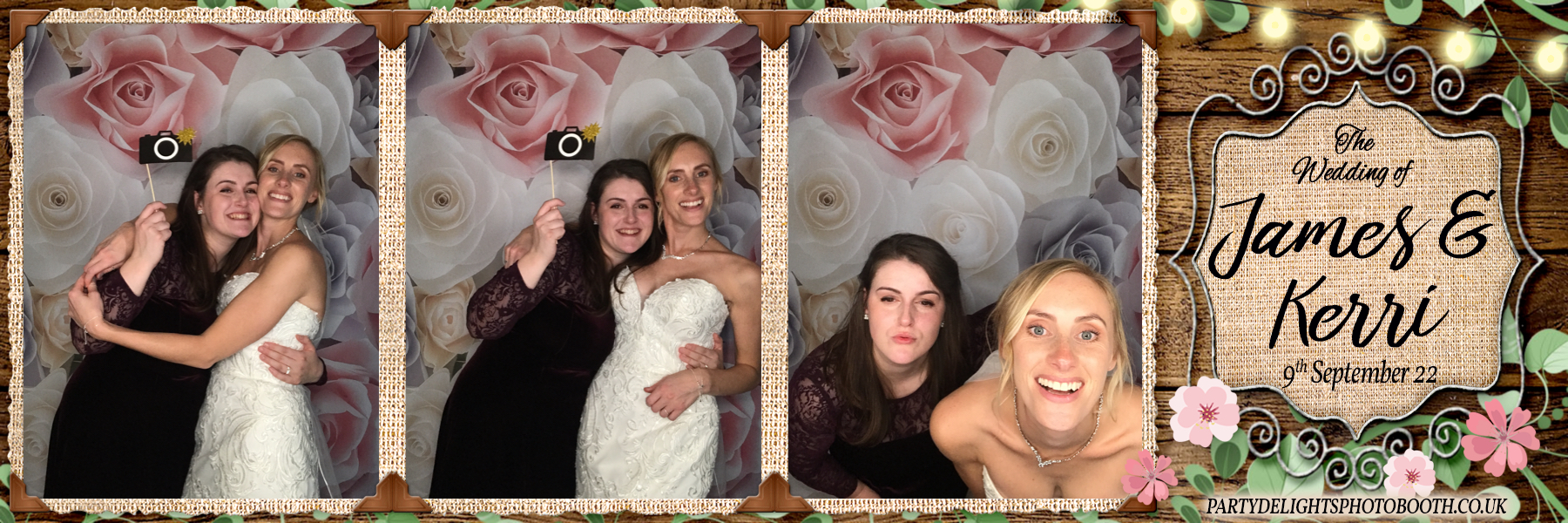 James and Kerri’s wedding reception | View more photos from the event at gallery.partydelightsphotobooth.co.uk/u/PartyDelightsPhotoBooth/James-and-Kerri’s-wedding-reception