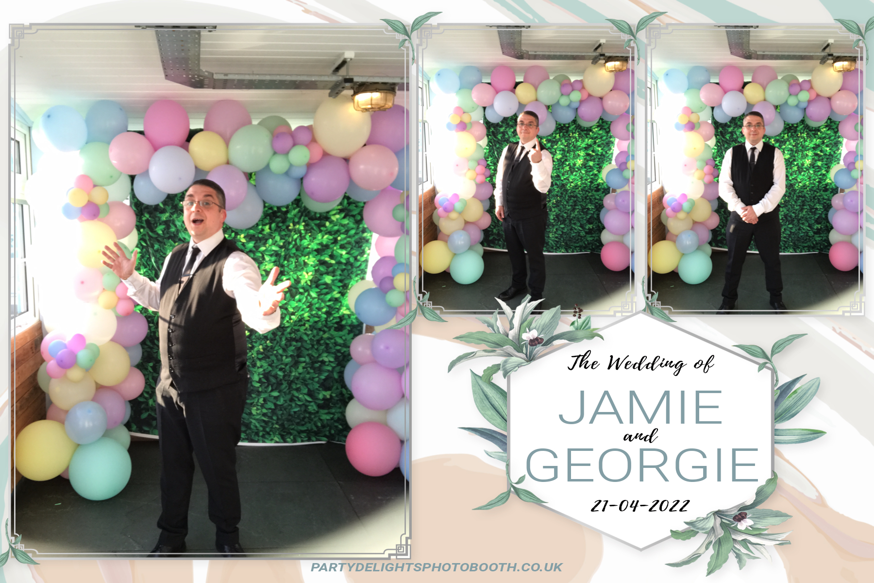 Jamie and Georgie's wedding | View more photos from the event at gallery.partydelightsphotobooth.co.uk/u/PartyDelightsPhotoBooth/Jamie-and-Georgies-wedding