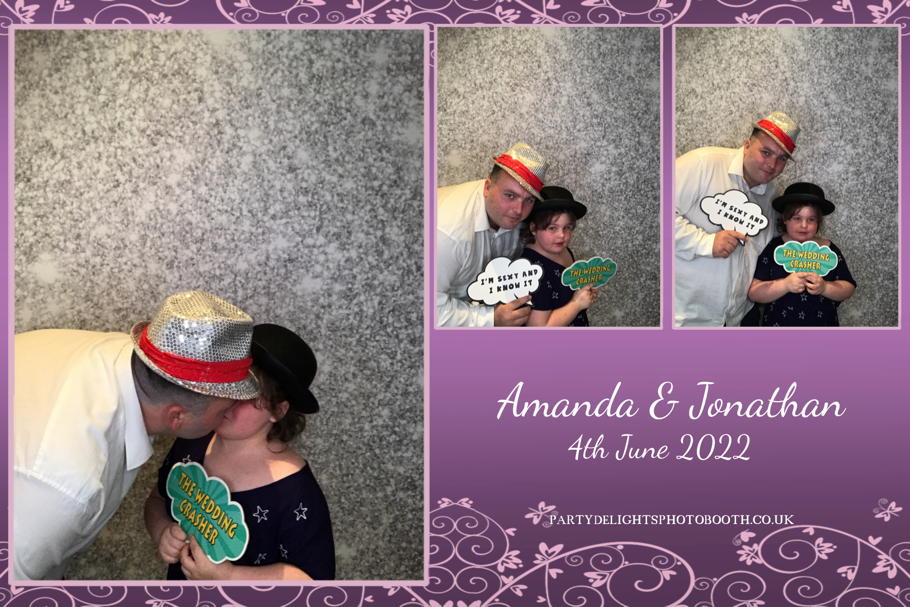 Jonathan and Amanda's wedding | View more photos from the event at gallery.partydelightsphotobooth.co.uk/u/PartyDelightsPhotoBooth/Jonathan-and-Amandas-wedding