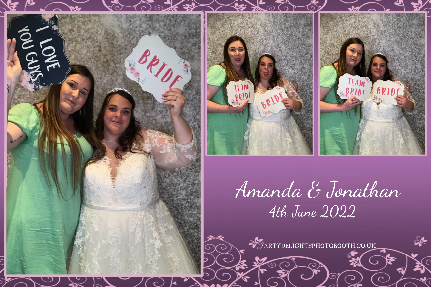 Jonathan and Amanda's wedding | View more photos from the event at gallery.partydelightsphotobooth.co.uk/u/PartyDelightsPhotoBooth/Jonathan-and-Amandas-wedding
