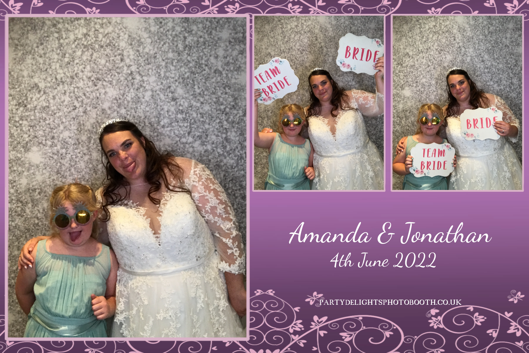 Jonathan and Amanda's wedding | View more photos from the event at gallery.partydelightsphotobooth.co.uk/u/PartyDelightsPhotoBooth/Jonathan-and-Amandas-wedding