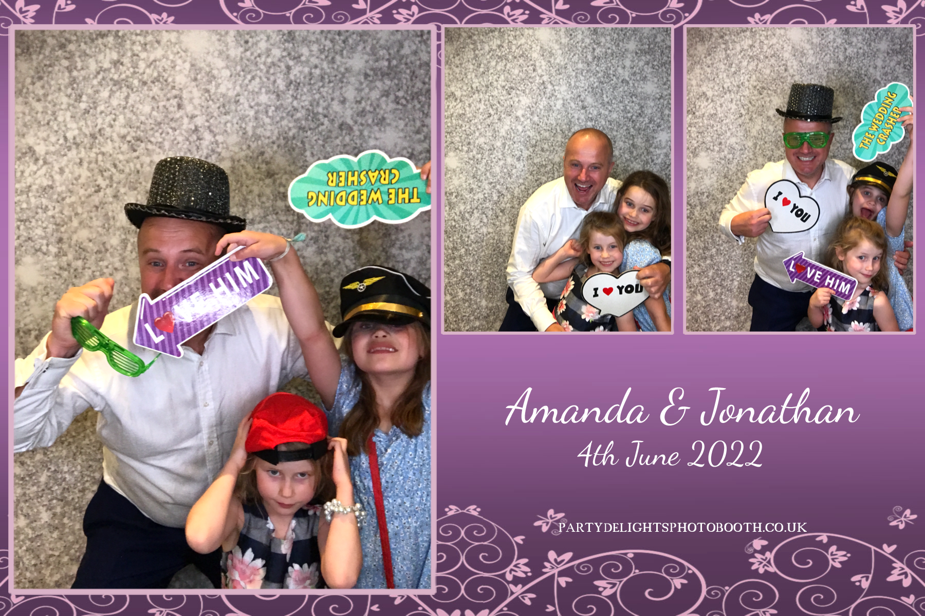 Jonathan and Amanda's wedding | View more photos from the event at gallery.partydelightsphotobooth.co.uk/u/PartyDelightsPhotoBooth/Jonathan-and-Amandas-wedding