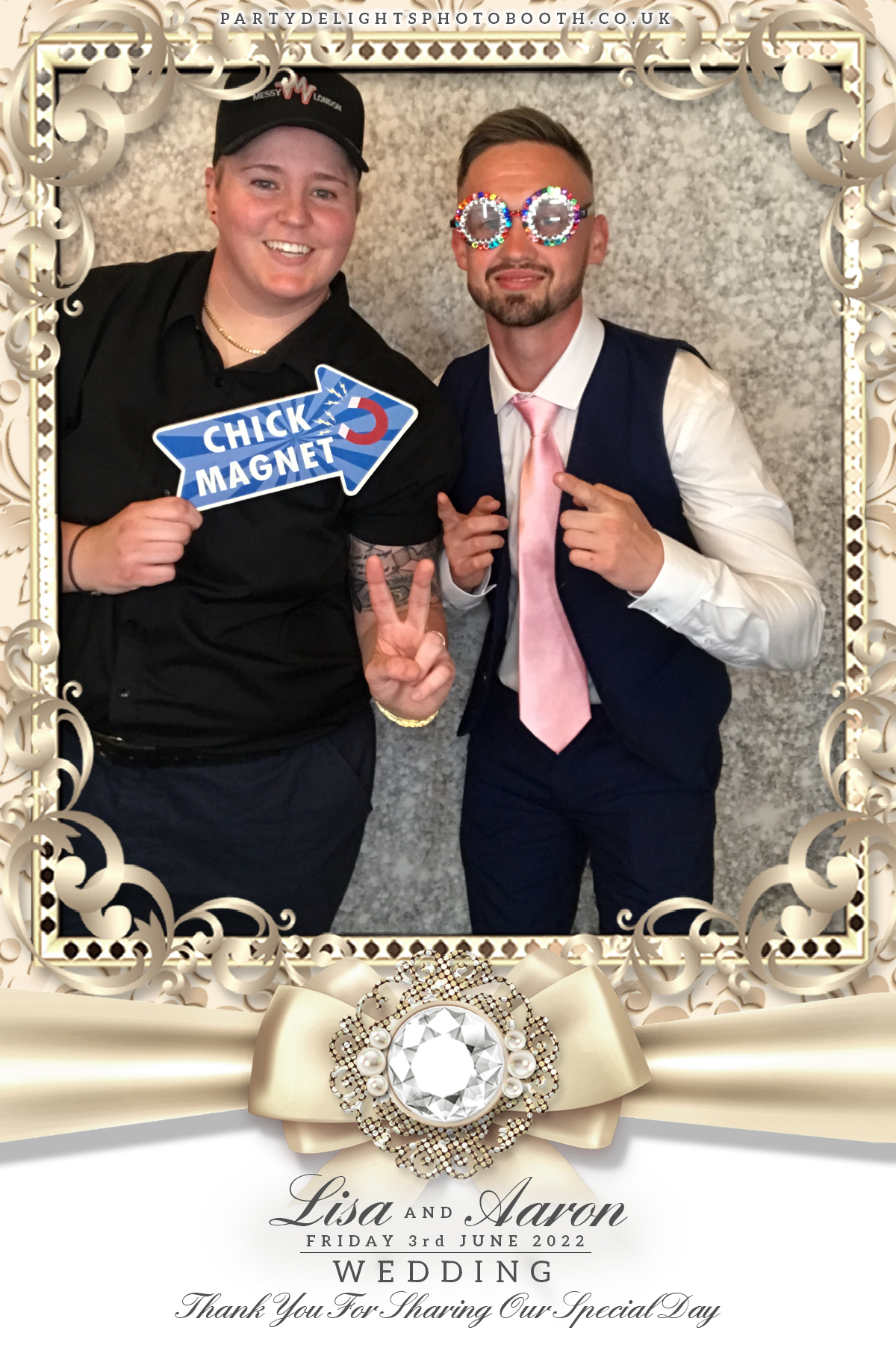 Lisa & Aaron's wedding | View more photos from the event at gallery.partydelightsphotobooth.co.uk/u/PartyDelightsPhotoBooth/Lisa-Aarons-wedding
