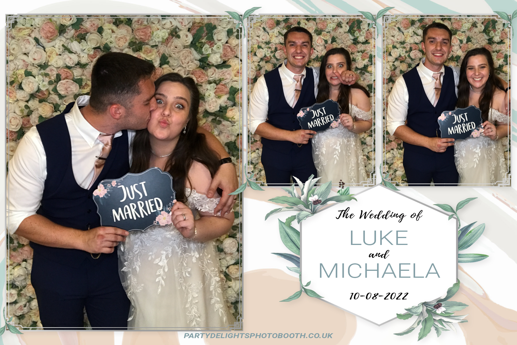 Luke & Michaela’s Wedding | View more photos from the event at gallery.partydelightsphotobooth.co.uk/u/PartyDelightsPhotoBooth/Luke-Michaela’s-Wedding