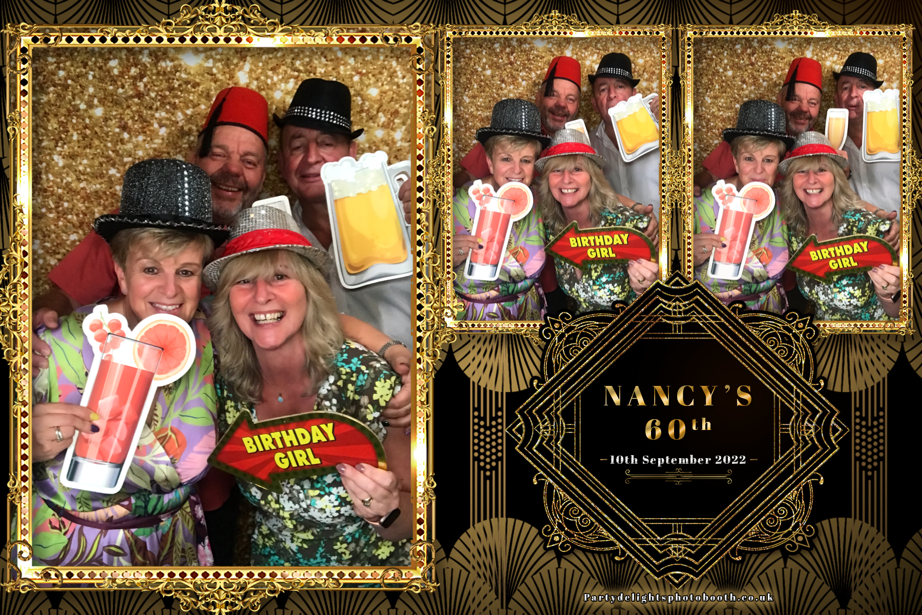 Nancy's 60th Birthday Party | View more photos from the event at gallery.partydelightsphotobooth.co.uk/u/PartyDelightsPhotoBooth/Nancys-60th-Birthday-Party