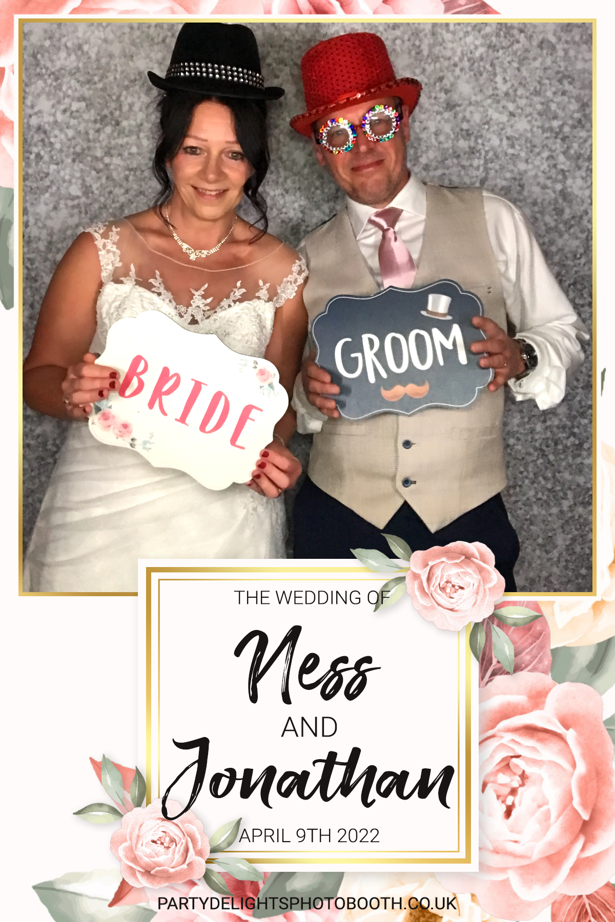 Ness and Jonnie's Wedding | View more photos from the event at gallery.partydelightsphotobooth.co.uk/u/PartyDelightsPhotoBooth/Ness-and-Jonnies-Wedding