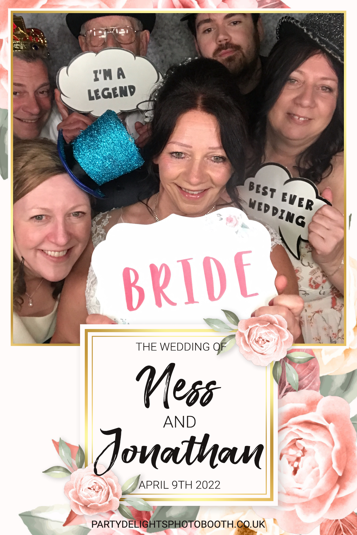 Ness and Jonnie's Wedding | View more photos from the event at gallery.partydelightsphotobooth.co.uk/u/PartyDelightsPhotoBooth/Ness-and-Jonnies-Wedding