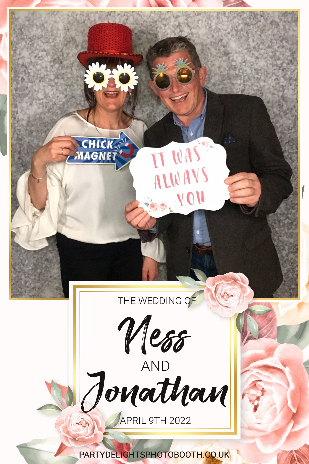 Ness and Jonnie's Wedding | View more photos from the event at gallery.partydelightsphotobooth.co.uk/u/PartyDelightsPhotoBooth/Ness-and-Jonnies-Wedding