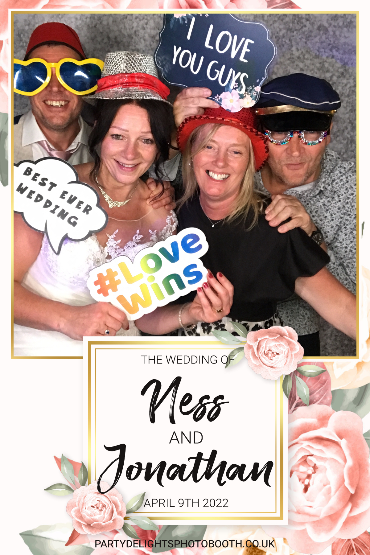 Ness and Jonnie's Wedding | View more photos from the event at gallery.partydelightsphotobooth.co.uk/u/PartyDelightsPhotoBooth/Ness-and-Jonnies-Wedding
