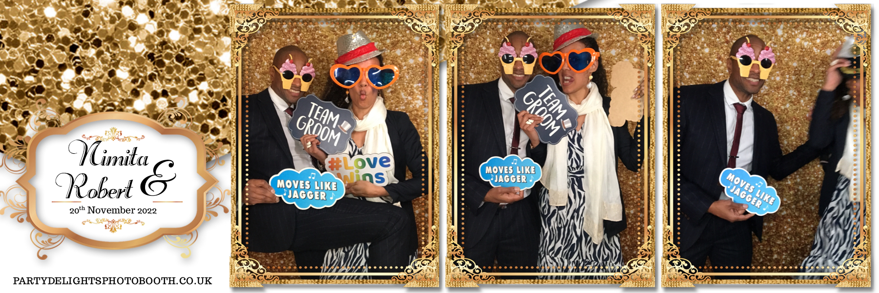 Rob and Nimita's wedding | View more photos from the event at gallery.partydelightsphotobooth.co.uk/u/PartyDelightsPhotoBooth/Rob-and-Nimitas-wedding