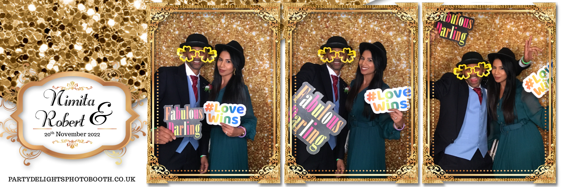 Rob and Nimita's wedding | View more photos from the event at gallery.partydelightsphotobooth.co.uk/u/PartyDelightsPhotoBooth/Rob-and-Nimitas-wedding