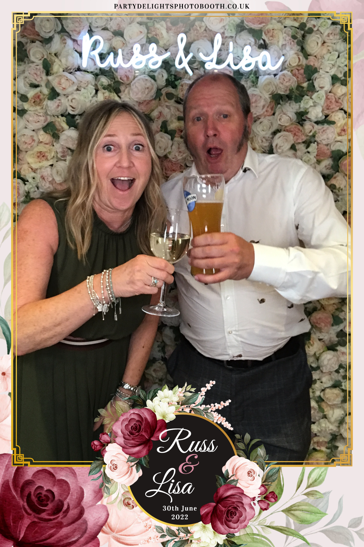 Russ & Lisa's Wedding | View more photos from the event at gallery.partydelightsphotobooth.co.uk/u/PartyDelightsPhotoBooth/Russ-Lisas-Wedding