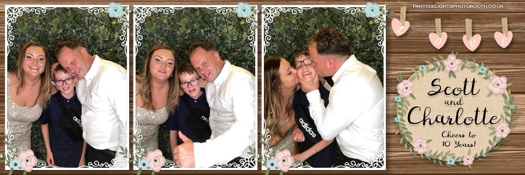 Scott & Charlotte's Cheers to 10 Years | View more photos from the event at gallery.partydelightsphotobooth.co.uk/u/PartyDelightsPhotoBooth/Scott-Charlottes-Cheers-to-10-Years