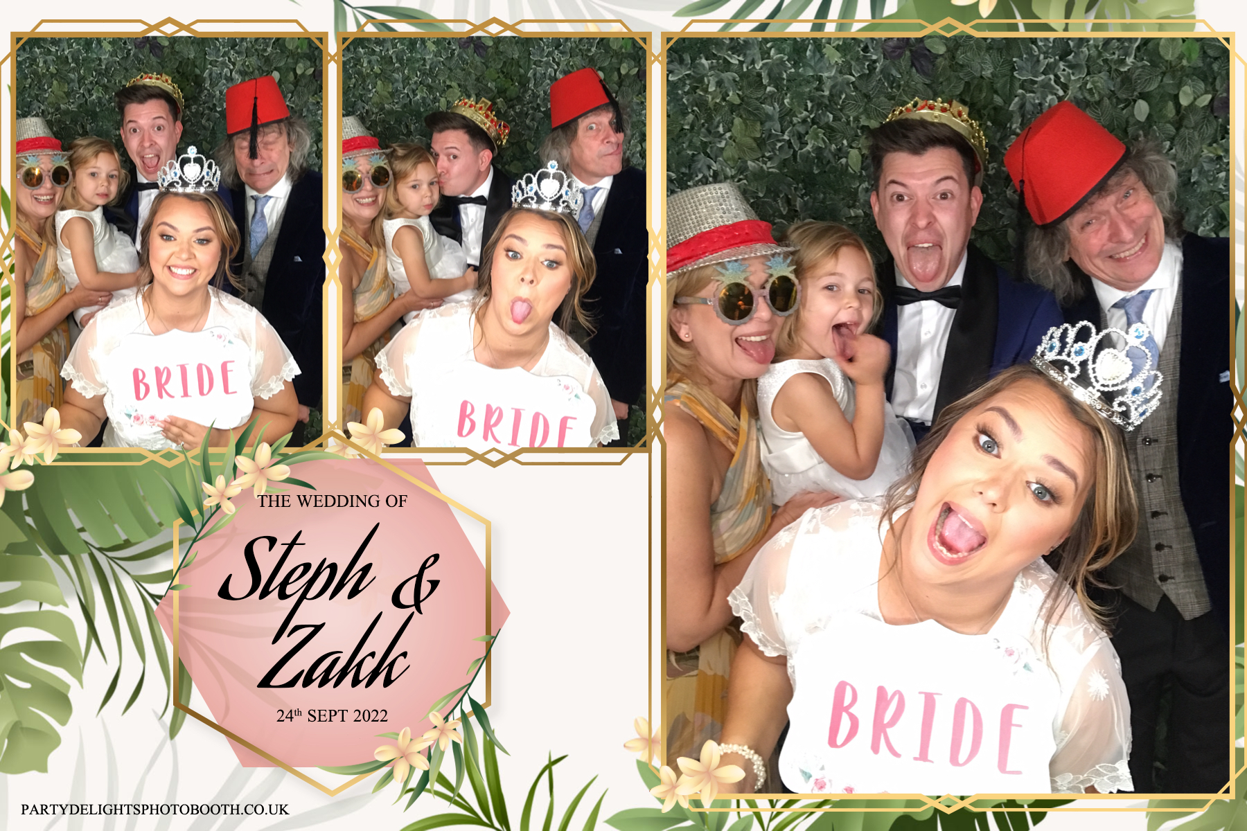 Stephanie and Zakk's Wedding | View more photos from the event at gallery.partydelightsphotobooth.co.uk/u/PartyDelightsPhotoBooth/Stephanie-and-Zakks-Wedding