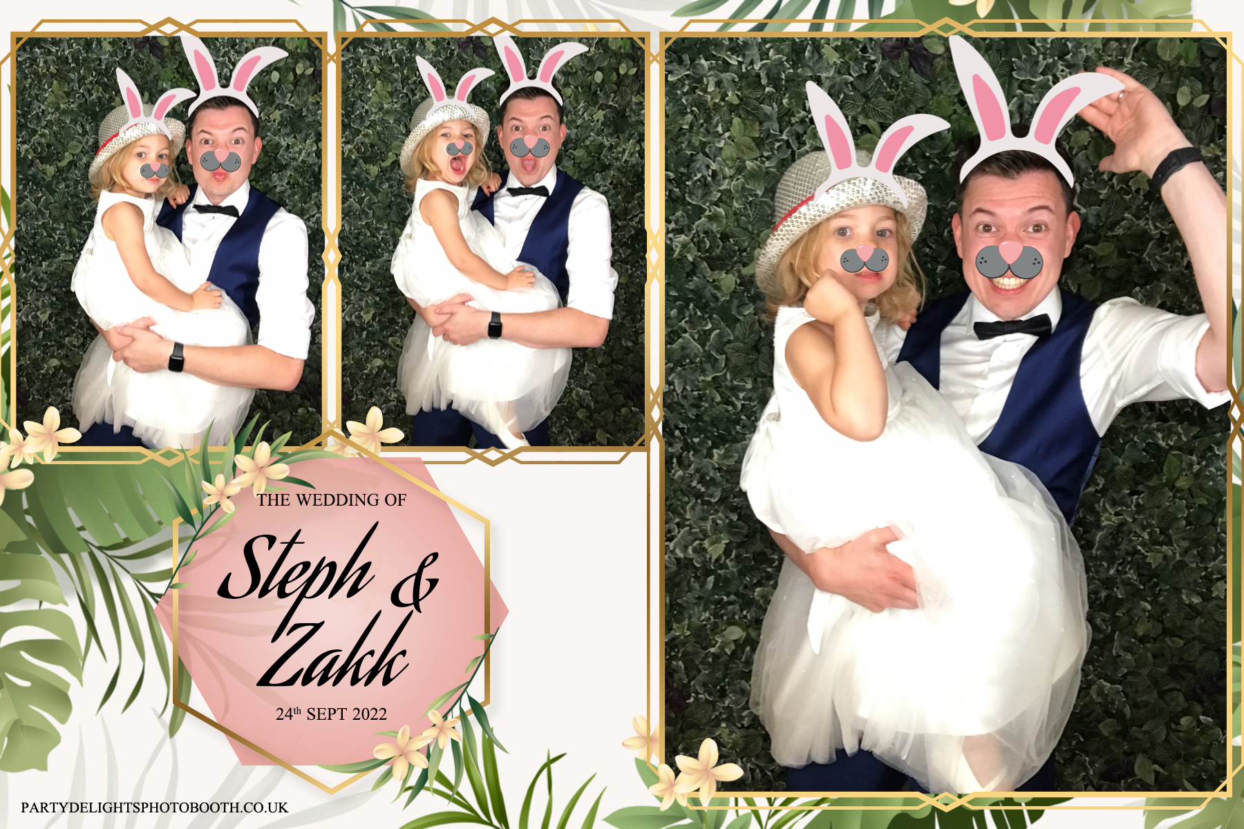 Stephanie and Zakk's Wedding | View more photos from the event at gallery.partydelightsphotobooth.co.uk/u/PartyDelightsPhotoBooth/Stephanie-and-Zakks-Wedding