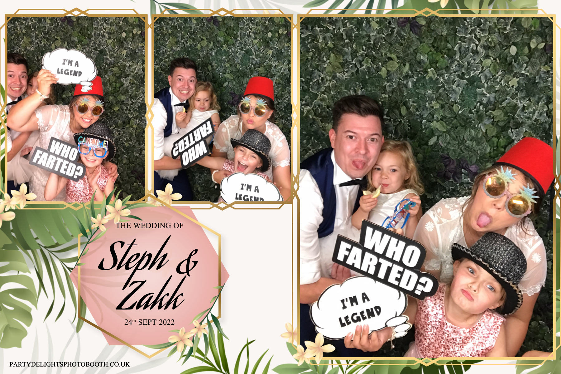 Stephanie and Zakk's Wedding | View more photos from the event at gallery.partydelightsphotobooth.co.uk/u/PartyDelightsPhotoBooth/Stephanie-and-Zakks-Wedding