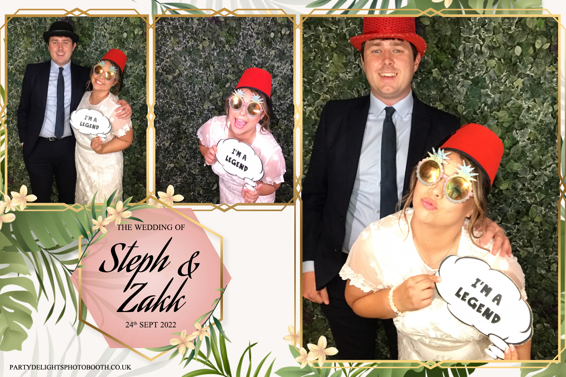 Stephanie and Zakk's Wedding | View more photos from the event at gallery.partydelightsphotobooth.co.uk/u/PartyDelightsPhotoBooth/Stephanie-and-Zakks-Wedding