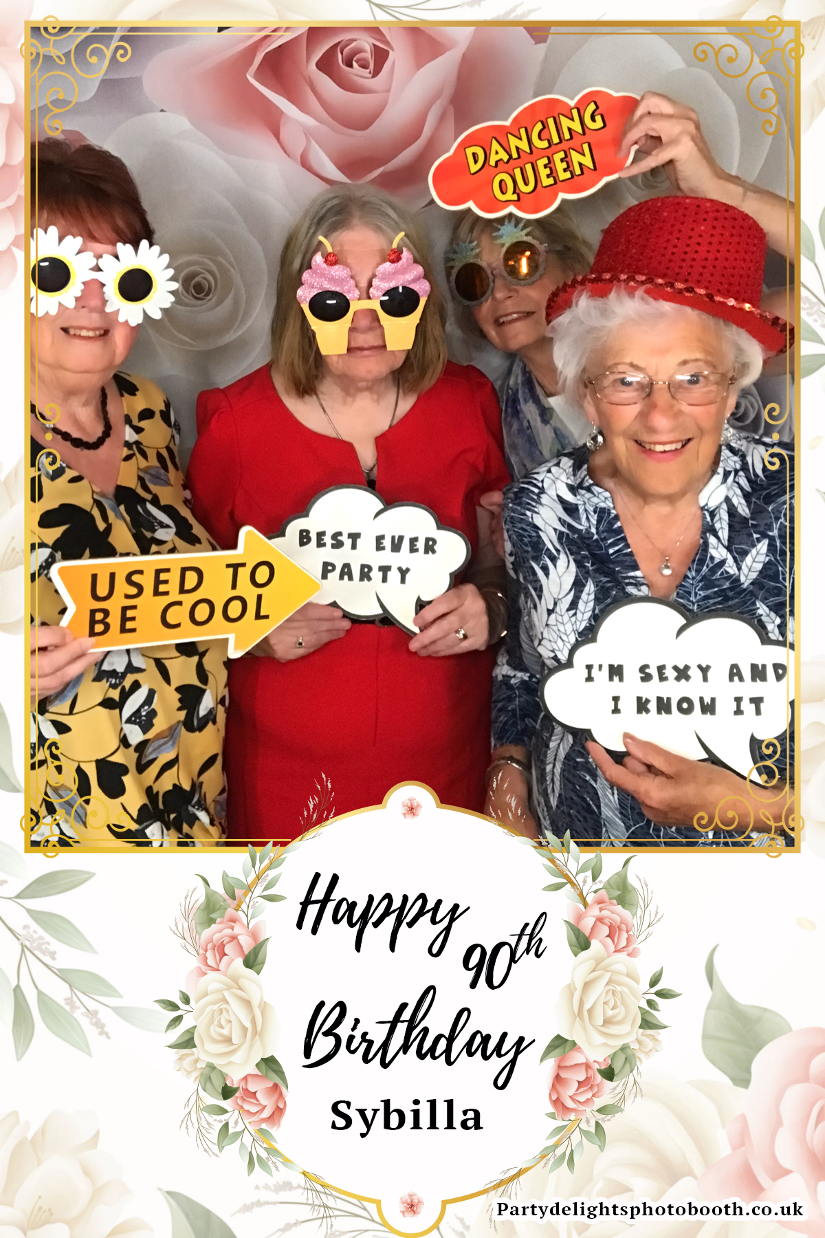 Sybilla’s 90th Birthday | View more photos from the event at gallery.partydelightsphotobooth.co.uk/u/PartyDelightsPhotoBooth/Sybilla’s-90th-Birthday