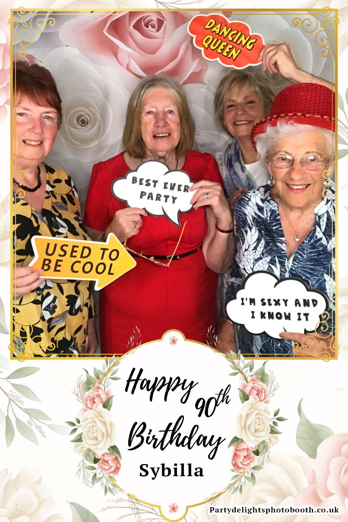 Sybilla’s 90th Birthday | View more photos from the event at gallery.partydelightsphotobooth.co.uk/u/PartyDelightsPhotoBooth/Sybilla’s-90th-Birthday