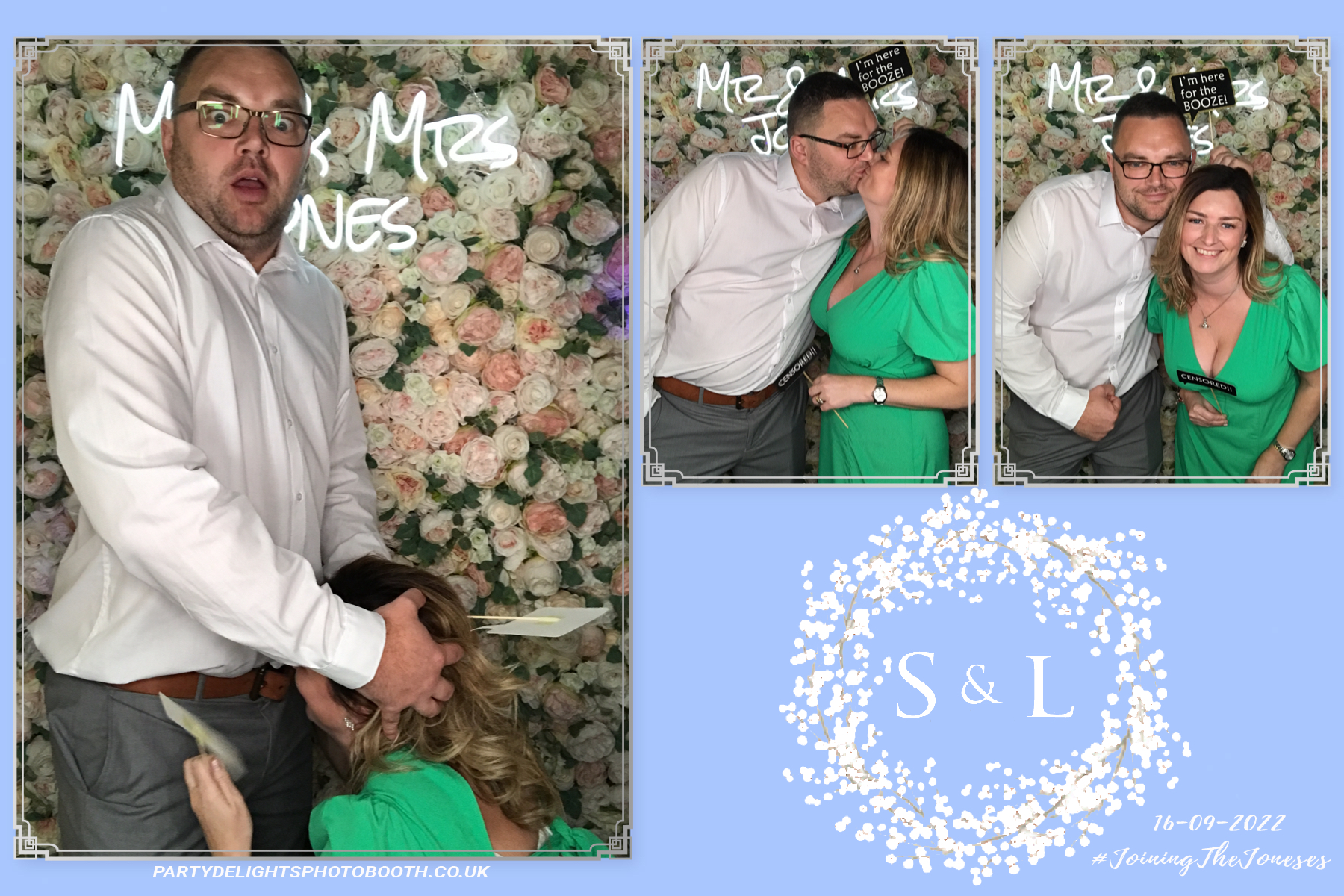 The Wedding of Mr and Mrs Jones | View more photos from the event at gallery.partydelightsphotobooth.co.uk/u/PartyDelightsPhotoBooth/The-Wedding-of-Mr-and-Mrs-Jones
